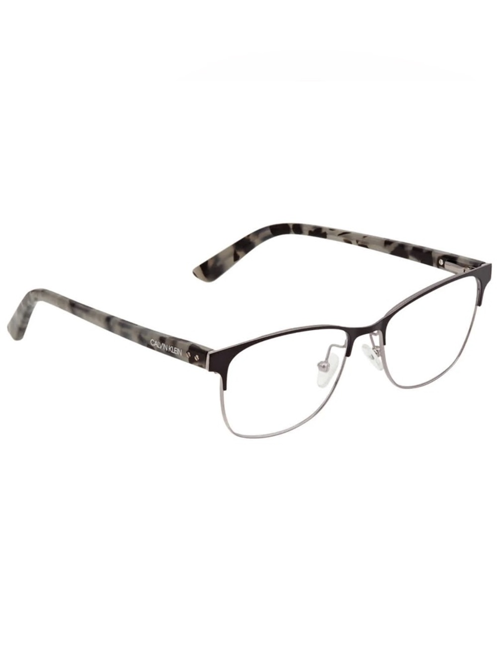 Calvin Klein Optical Eyeglass Frames in Black and Gray Marble